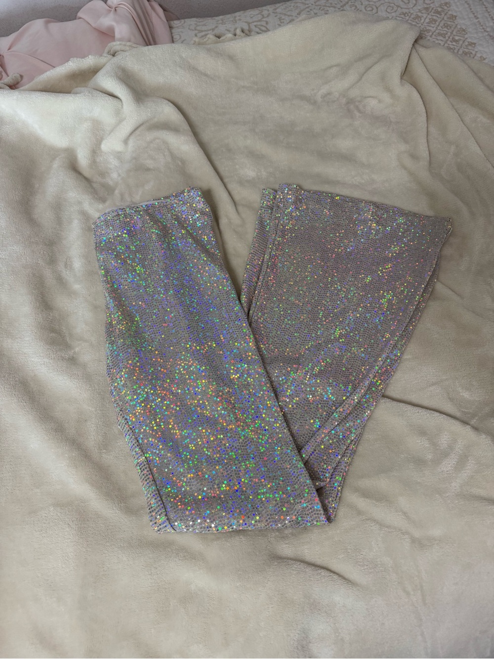 sequin flare pants
